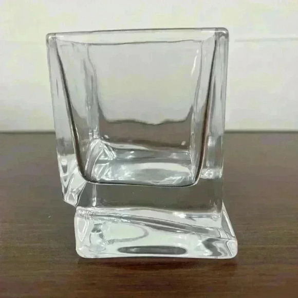 Set of 2 JoyJolt Carre Whiskey Old Fashioned Glasses Double Square Model JG10226 - Picture 5 of 15